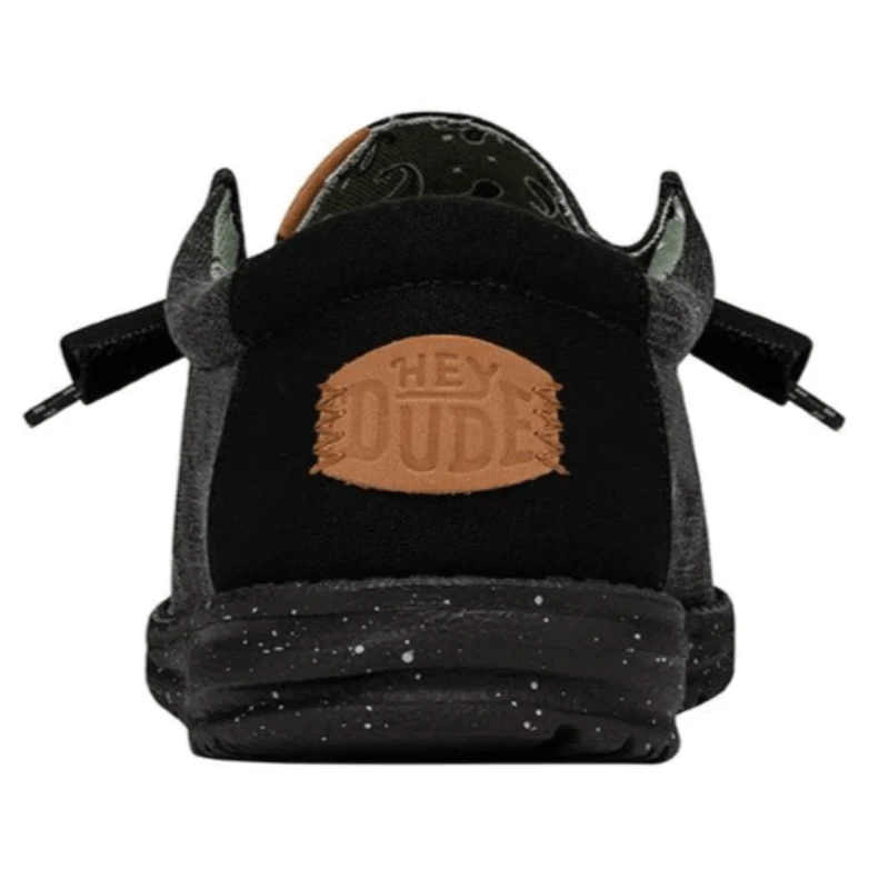 Hey Dude Wally Washed Canvas Shoe - Men's 2 Hey Dude Wally Washed Canvas Shoe - Men's - Image 2